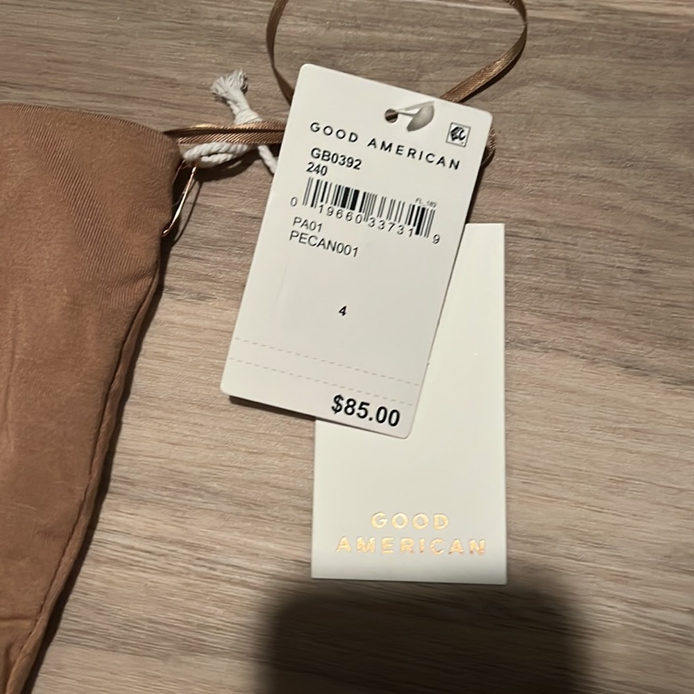 Good American Tan One-Shoulder Bodysuit - Picture 2 of 4